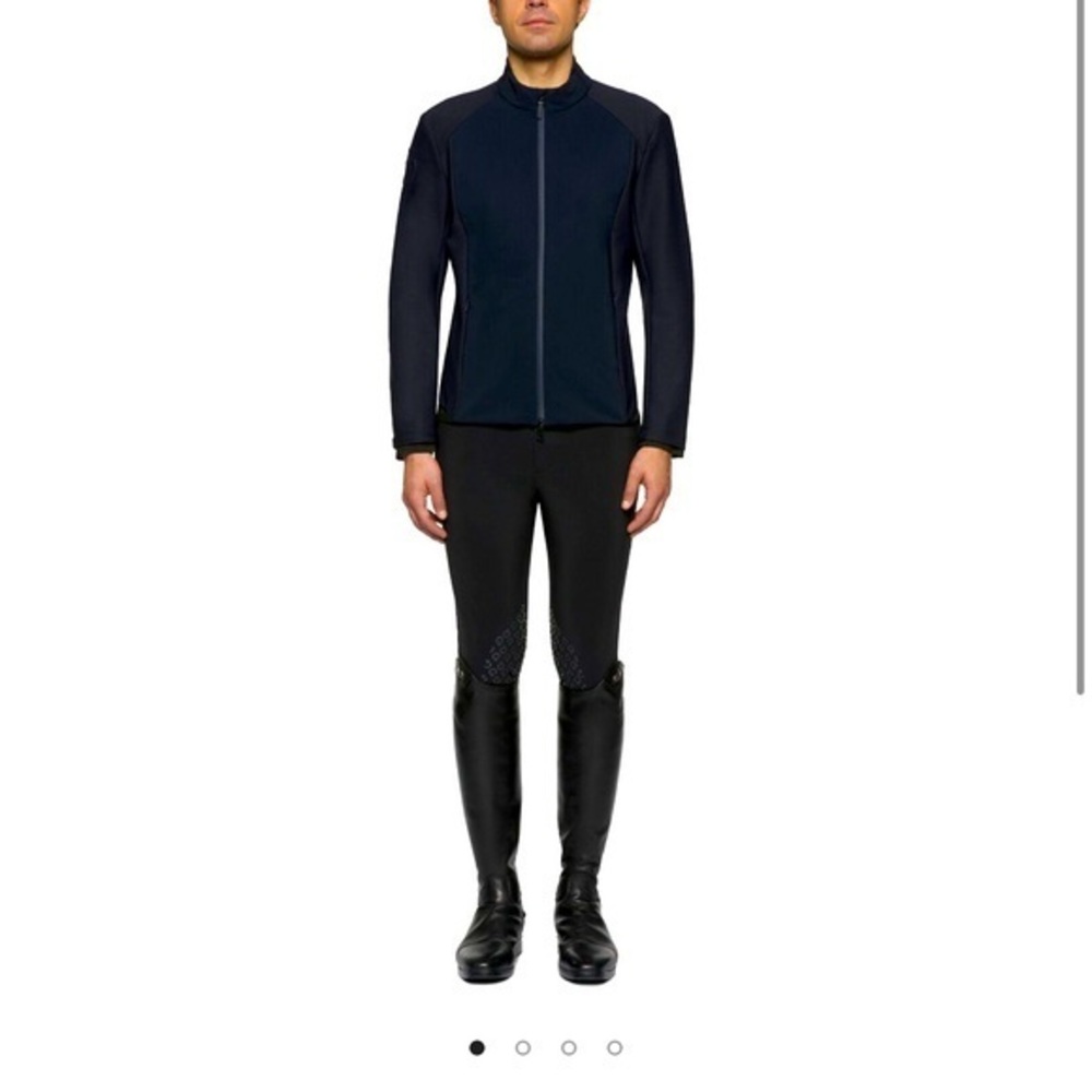CAVALLERIA TOSCANA MEN'S LIGHTWEIGHT JERSEY AND PIQUÉ JACKET. Size Medium.